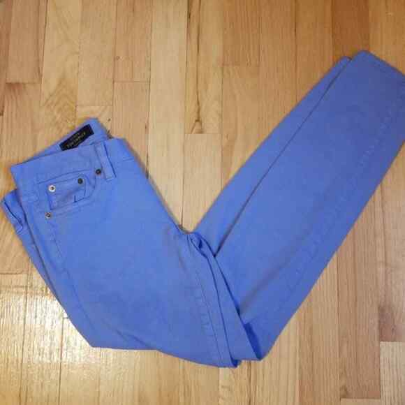 J.Crew Periwinkle Toothpick cropped ankle jeans size 28 - Picture 4 of 10